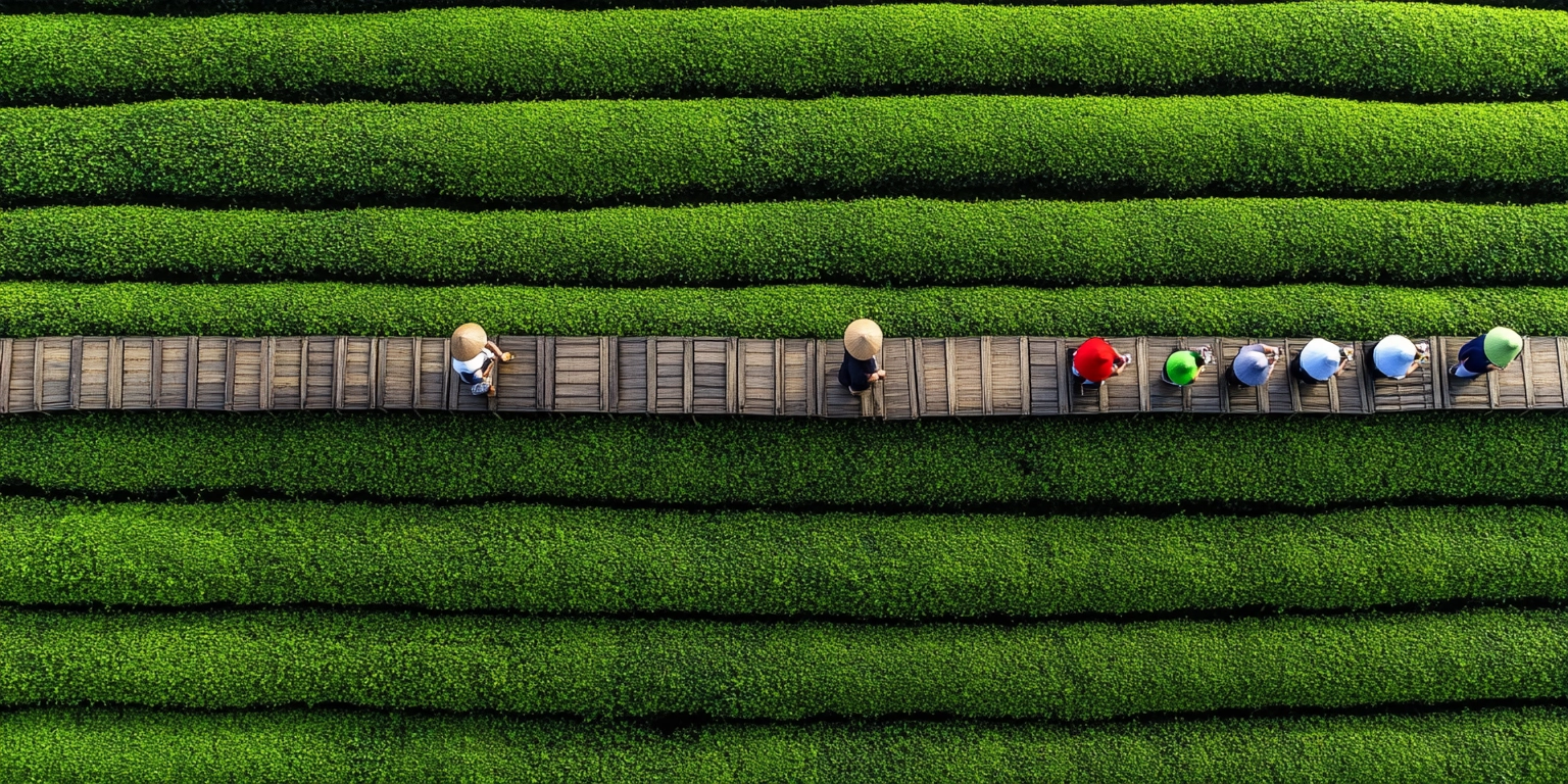 les plantations de the