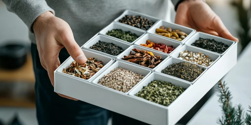 les surprises du calendrier de l'avent du thé