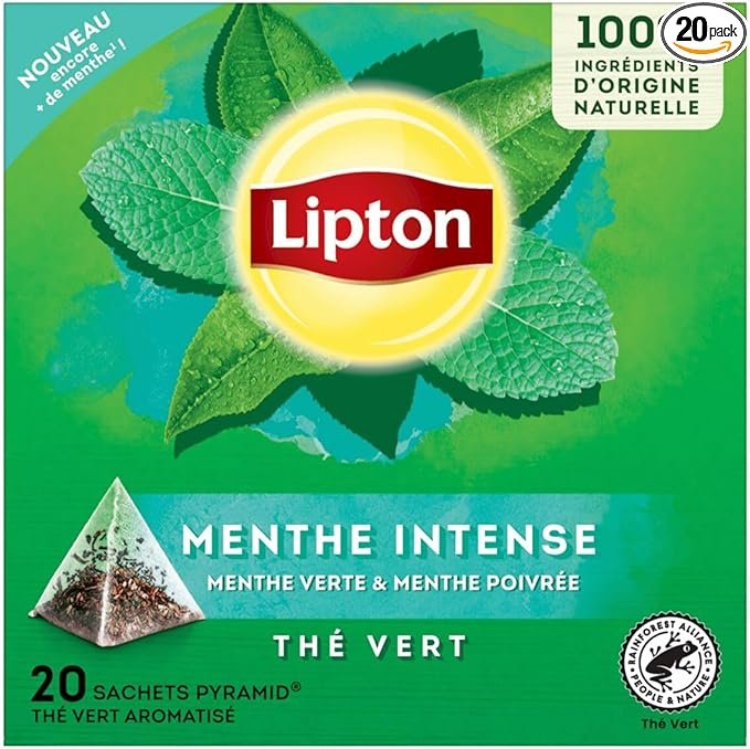 Lipton Thé Vert 2 menthes intenses