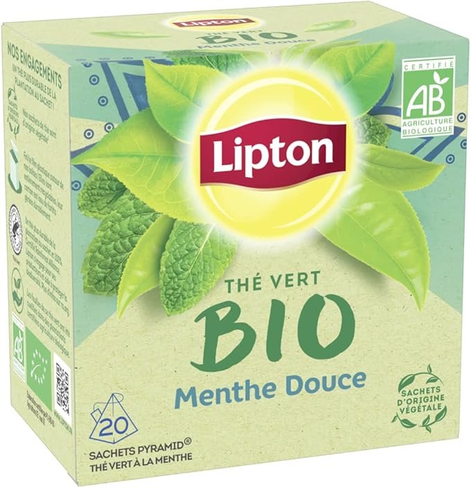 Lipton, Thé Vert Bio, Infusion