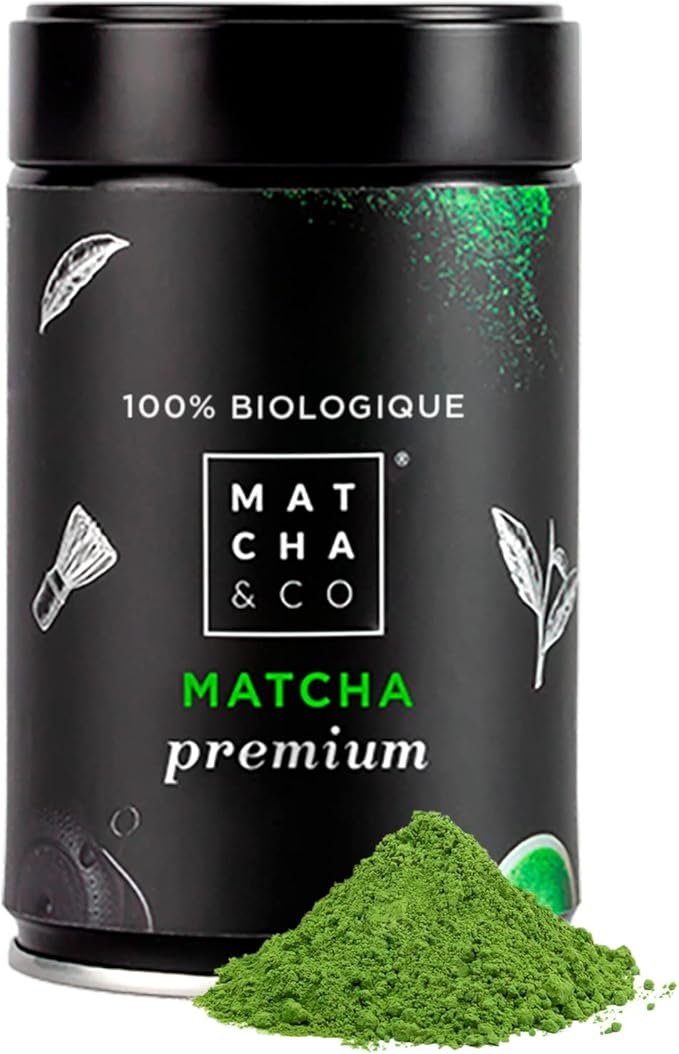 Matcha & CO Thé 100% biologique de qualité supérieure 80 g