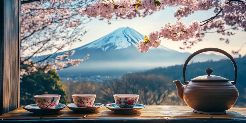 the japonais devant le mont fuji