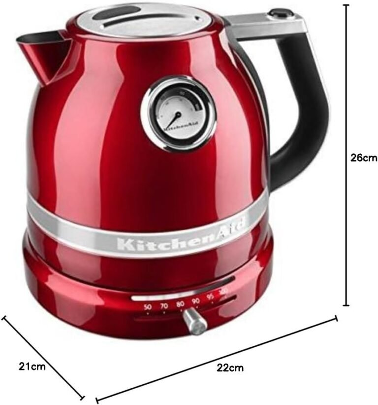 KitchenAid Bouilloire Électrique Artisan Température Réglable 1,5 L Pomme d'amour4