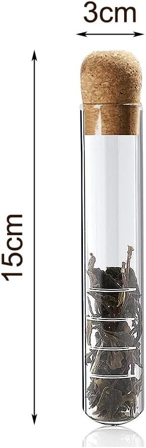 Ylinwtech Verre Transparent Passoire À Thé,2 pièces avec liège,Infuseurs à thé en Verre Résistant à la Chaleur,Réutilisable Infuseur à Thé5