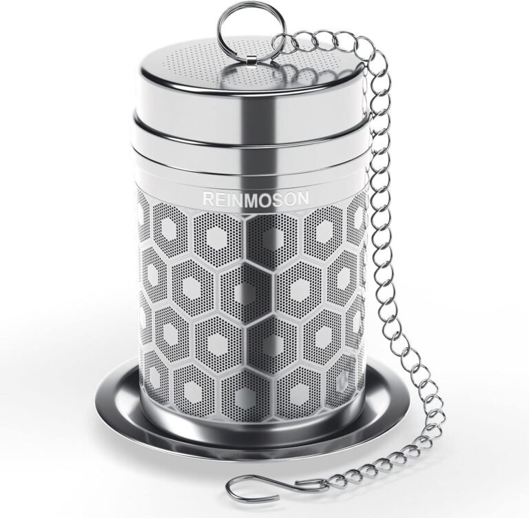 einmoson Infuseur à thé inox 3,8 x 5,6 cm – boule à thé infuseur ultra fin en acier inoxydable 1