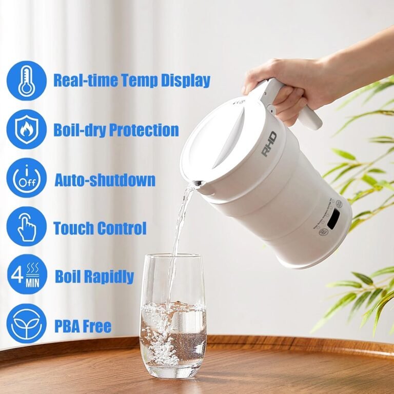 Bouilloire électrique pliable de voyage rhd 2