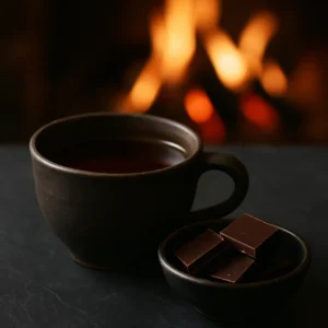 thé noir lapsang souchong avec chocolat noir