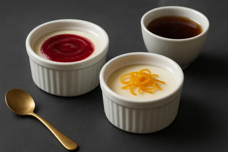 panna cotta au thé earl grey